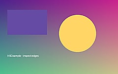 The same graphic after resizing to 240 by 150 pixels